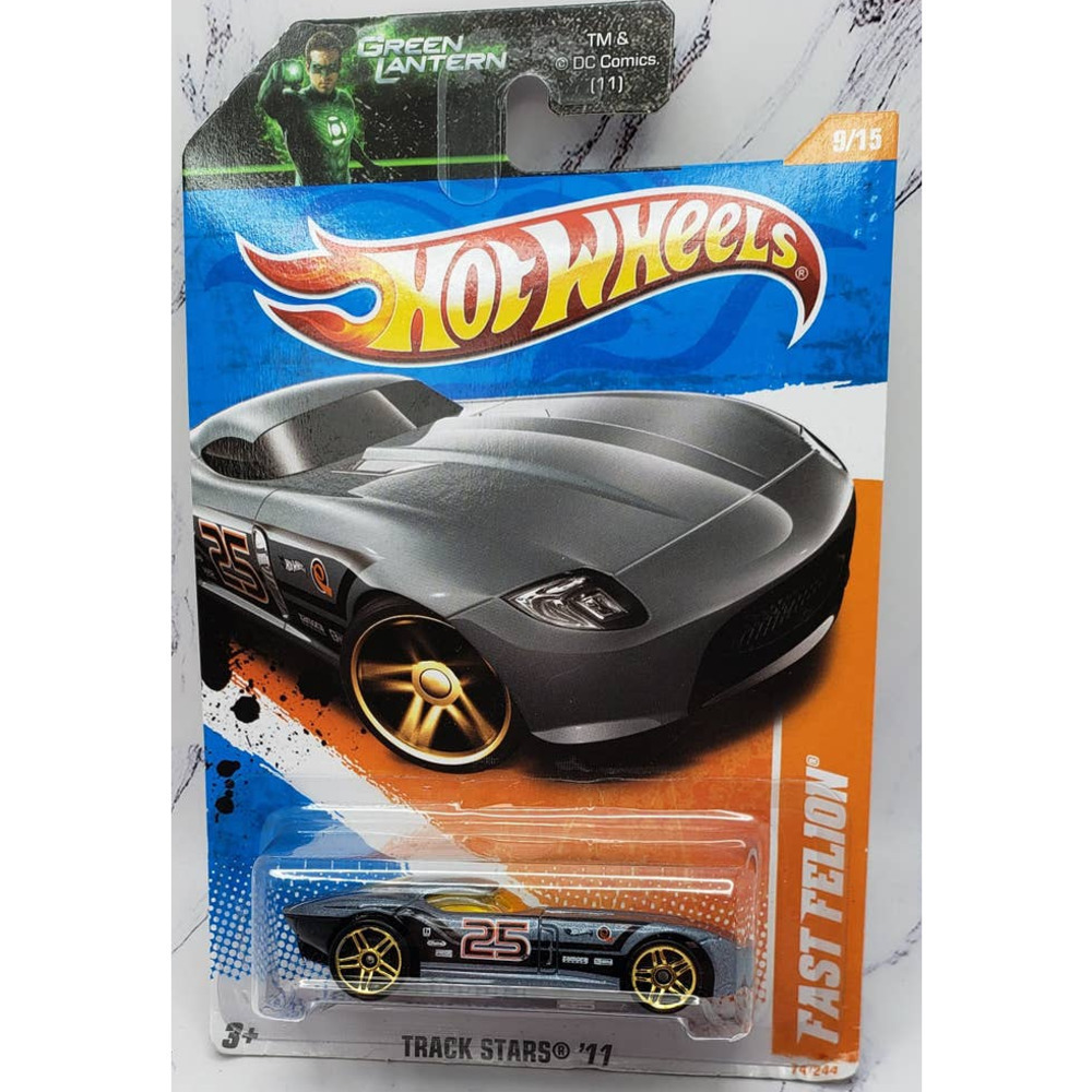 Hot Wheels 1:64 Track Stars '11 Fast Felion Gray With Gold PR5 Wheels